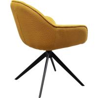 Kare Eetkamerstoel Carlito Mesh Yellow - thumbnail