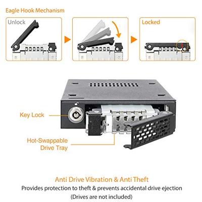 Icy Dock MB991SK-B 2,5 SATA mobile rack voor 3,5 extern met slot Icy Dock MB991SK-B 2,5 SATA mobile rack voor 3,5 extern met slot