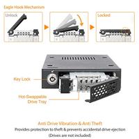 Icy Dock MB991SK-B 2,5 SATA mobile rack voor 3,5 extern met slot - thumbnail