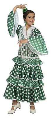 Kostuums voor Kinderen My Other Me Giralda Flamenco danser Groen - Maat: 3-4 Jaar - Maat: 3-4 Jaar