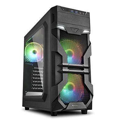 Sharkoon VG7-W RGB midi tower behuizing Sharkoon VG7-W RGB midi tower behuizing
