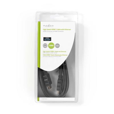 Nedis CVGB34000BK20 High Speed Hdmi-kabel Met Ethernet Hdmi-connector - Hdmi-connector 2,0 M Zwart