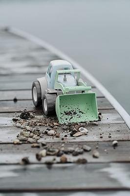 Dantoy tractor met voorlader groen/blauw, 30cm