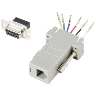 TRU COMPONENTS D-sub adapter D-sub stekker 9-polig - RJ12-bus 1 stuk(s)