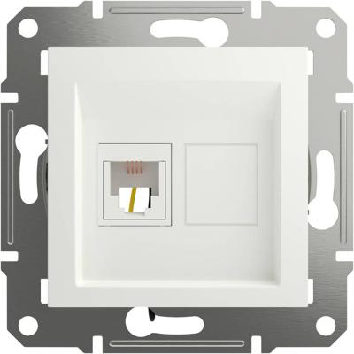 Schneider Electric EPH4170121D RJ11-telefoonaansluitdoos Asfora Wit (RAL 9003) 1 stuk(s)