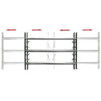 VidaXL Raambeveiliging verstelbaar met 3 dwarsstangen 1000-1500 mm - thumbnail