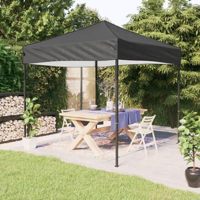 VidaXL Partytent inklapbaar 2x2 m antracietkleurig