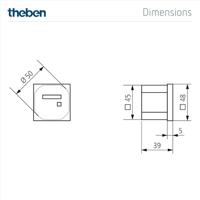 Theben BZ 142-1 230V Bedrijfsurenteller analoog - thumbnail