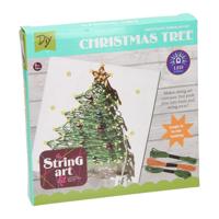 String Art Kerstboom met LED Lampjes - thumbnail
