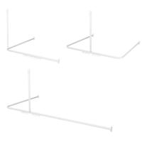 Sealskin Douchegordijnstangset Easy Roll 90x90x90 cm Wit - thumbnail