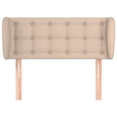 Hoofdbord met randen 83x23x78/88 cm kunstleer cappuccinokleur - thumbnail