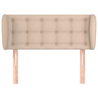 Hoofdbord met randen 103x23x78/88 cm kunstleer cappuccinokleur - thumbnail