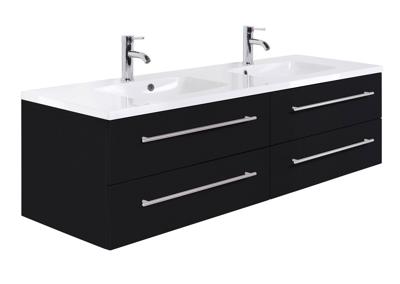 Saniclear Wide wastafelmeubel 160cm zwart Saniclear Wide wastafelmeubel 160cm zwart