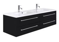 Saniclear Wide wastafelmeubel 160cm zwart - thumbnail