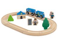 lupilu Houten treinset (Politie) - thumbnail