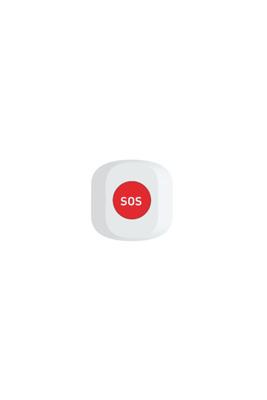 WOOX r7052 smart sos button, wifi 2.4 ghz, zigbee 3.0, amazon alexa/ google assistant, 30m, white
