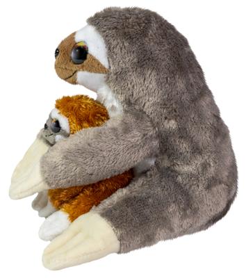 Lumo Stars knuffel luiaard caramel en coffee, 24cm