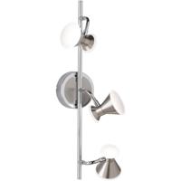 Led Plafondspot - Trion Diklom - 12w - Warm Wit 3000k - 3-lichts - Rechthoek - Mat Nikkel - Aluminium - thumbnail