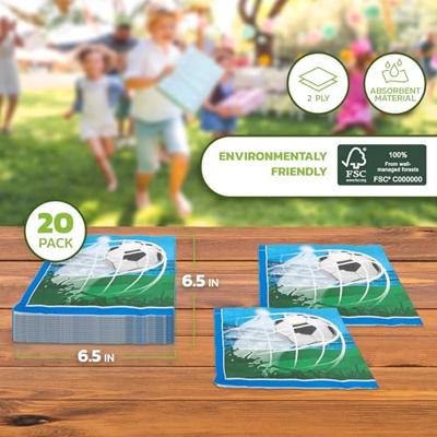 Globos Papieren servetten fsc voetbal fans, 20st.