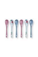 Pip Studio Oriental Flower Festival Set/6 Theelepels Blauw - thumbnail