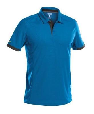 DASSY polo traxion azuurblauw/grijs m