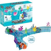 LANSAY ZHU Aquarium Gekleurde Tunnel Omringd door Koraal Kijk Alle Allures Beweeg Grappig - Vis Afzonderlijk Verkocht, 51025, Multi, One Size - thumbnail