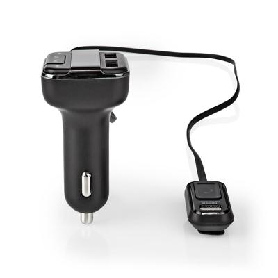 Nedis CATR123BK Fm-zender Voor In De Auto Bluetooth® Pro-microfoon Ruisonderdrukking Microsd-kaartopening Handsfree Bellen Spraakbediening 2x Usb - thumbnail