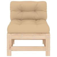 Middenbank met kussens massief grenenhout - thumbnail