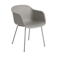 Fiber eetkamerstoel met armleuning - thumbnail