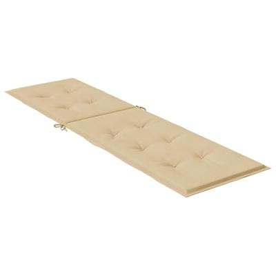 VidaXL Terrasstoelkussen (75+105) x 50 x 4 cm stof gemêleerd beige
