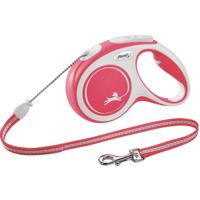 Flexi New Comfort - Hondenriem - Koord - Rood - M - 5M - thumbnail