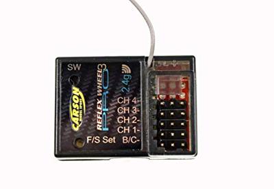 Carson Modellsport Reflex Wheel Pro 3 4-kanaals ontvanger 2,4 GHz Stekkersysteem Uni (Graupner/JR/Futaba) Carson Modellsport Reflex Wheel Pro 3 4-kanaals ontvanger 2,4 GHz Stekkersysteem Uni (Graupner/JR/Futaba)