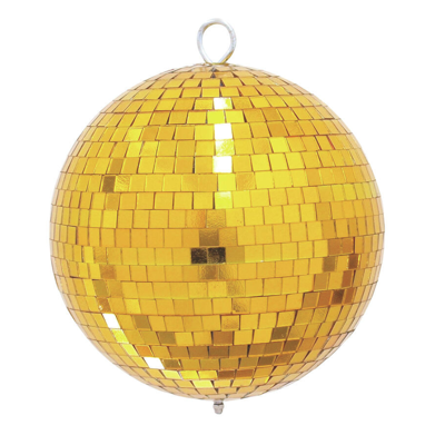 Eurolite Spiegelbol 20cm spiegeltjes 10x10mm goud