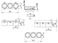 Trio 3-lichts opbouwspotTaurus - 652910331 - thumbnail