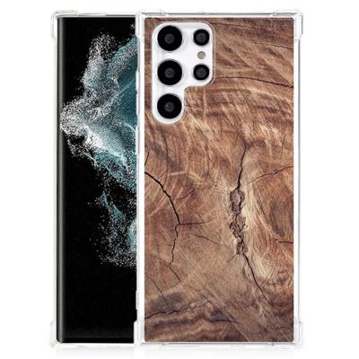 Samsung Galaxy S22 Ultra Stevig Telefoonhoesje Tree Trunk Samsung Galaxy S22 Ultra Stevig Telefoonhoesje Tree Trunk