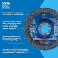 PFERD TOOLS 67689052 Z Sgp Curve Steelox Lamellenschijf Diameter 125 mm Boordiameter 22.23 mm 10 stuk(s) - thumbnail