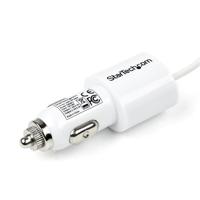 .com 2-poorts autolader met Apple 8-polige Lightning™-connector en USB 2.0 poort – hoog vermogen (21 watt / 4,2 amp) - Netspanningsadapter - wagen - 21 Watt - 4.2 A (USB (alleen voeding), Lightning) - wit - voor Apple iPad/iPhone/iPod (Lightning) - thumbnail