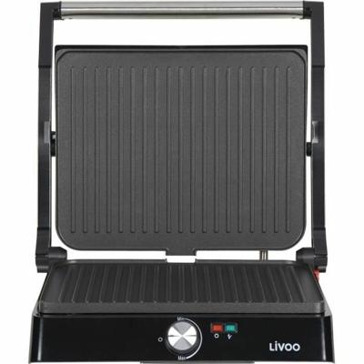 Vlees- en paninigrill - LIVOO - DOC223 - 2200W - 2 platen - Antiaanbaklaag - Kookoppervlak 29 x 23 cm - Indicatielampjes