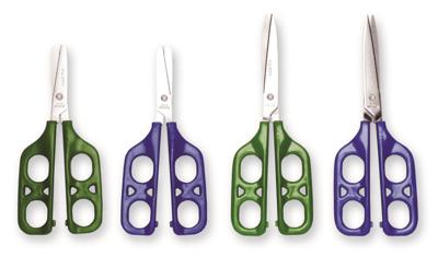 Schaar met dubbel oog - gepunt 75 mm rechts