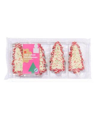 HEMA Red velvet kerstboom koekjes