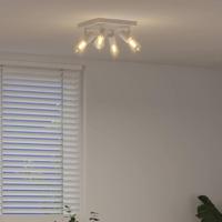 VidaXL Plafondspot met schijnwerpers wit 26,5 x 26 x 11,5 cm metaal - thumbnail