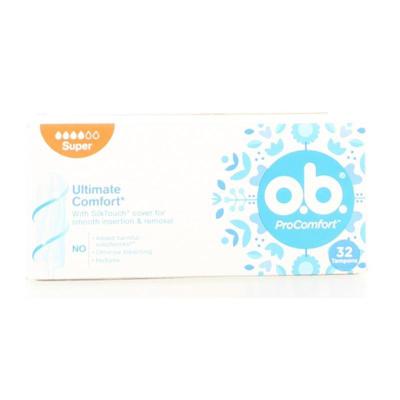 OB Tampons procomfort super 32 Stuks OB Tampons procomfort super 32 Stuks