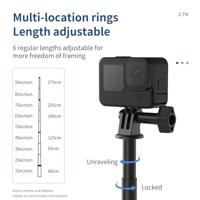 Telesin Selfie Stick carbon 2,7 meter (extra compact) - thumbnail