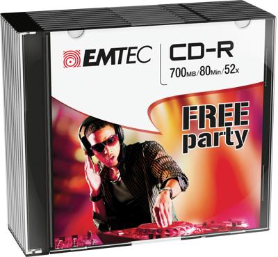 Emtec ECOC801052SL lege cd CD-R 700 MB 52x 10 stuk(s)