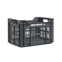 Urbanproof Fietskrat recycled 30 liter polypropyleen asgrijs - thumbnail