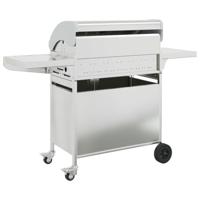 Gasbarbecue met 7 branders roestvrij staal zilverkleurig - thumbnail