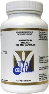 Vital Cell Life Magnesium malaat 150mg capsules 100 Vegetarische capsules Vital Cell Life Magnesium malaat 150mg capsules 100 Vegetarische capsules