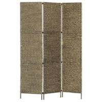 VidaXL Kamerscherm met 3 panelen 116x160 cm waterhyacint bruin - thumbnail