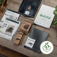 Leitz Recycle elastomap met 3 kleppen, uit karton, ft A4, zwart - thumbnail