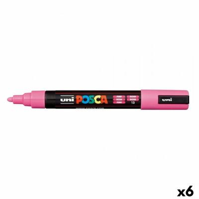 Markeerstift POSCA PC-5M Roze (6 Stuks)